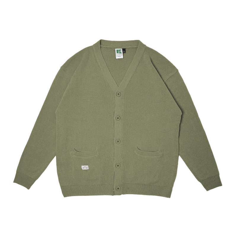 Russ Sweater Cardigan Knitting Rajut Tweed Sage