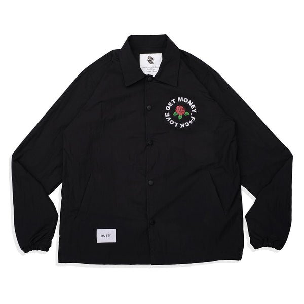 Russ Jacket Fuck Love Coach Black