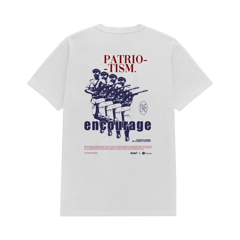 Russ Tshirt  PATRIOT WHITE