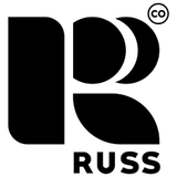 Russ 스웨터 크루넥 스마일 블랙