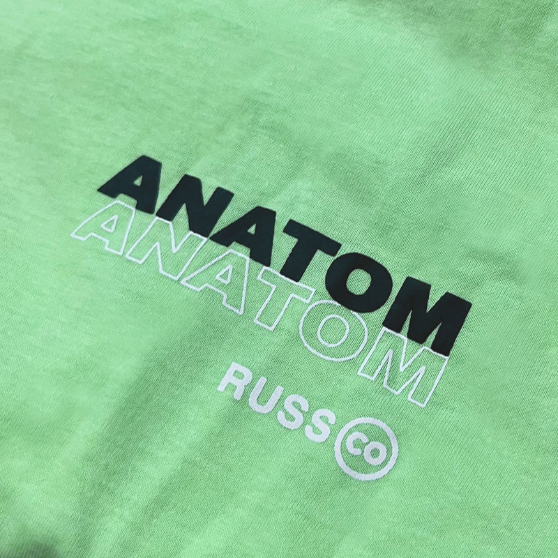 Russ Tshirt Kaos Pria Anatomi Hijau