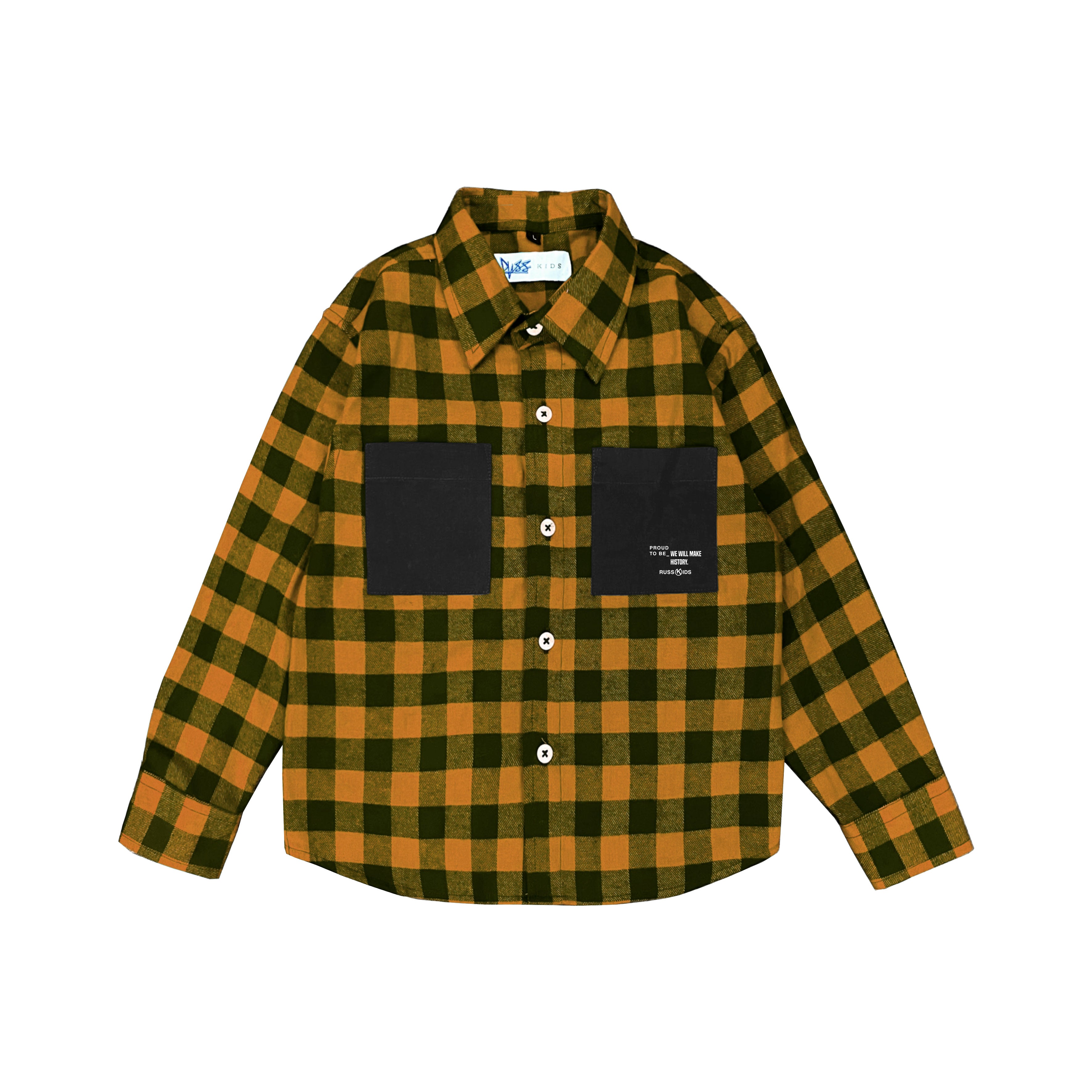 Russ Kids Shirt Flannel Ls Twinny Yellow – Russ & Co | Proud To Be