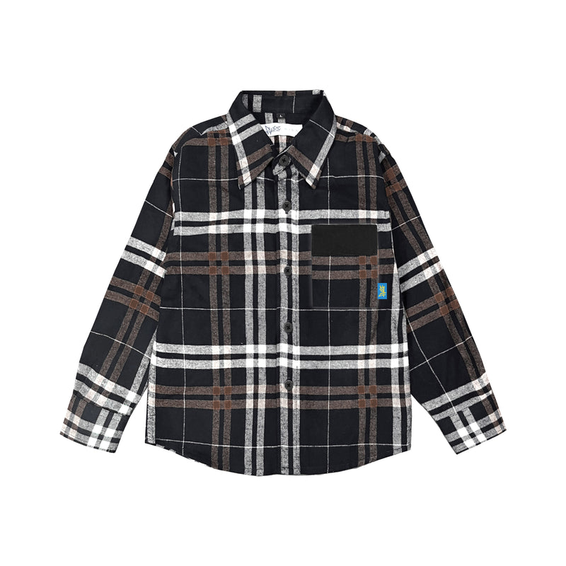 Kemeja Anak Russ Flanel Ls Chappie Brown