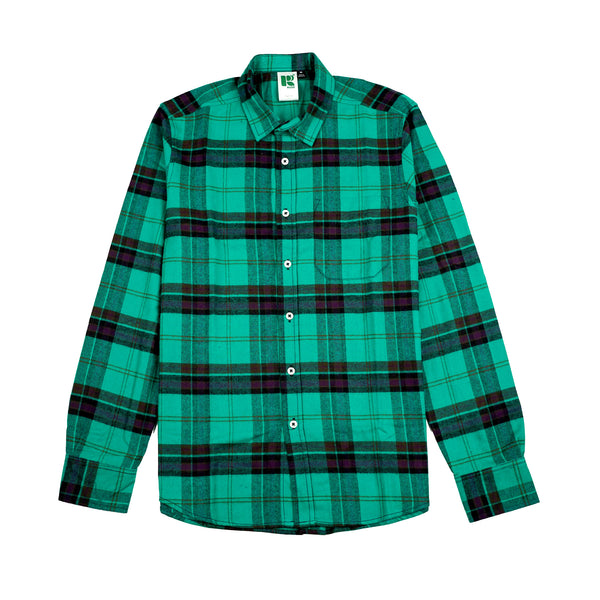 Russ Shirt Flannel New Flux Light Green