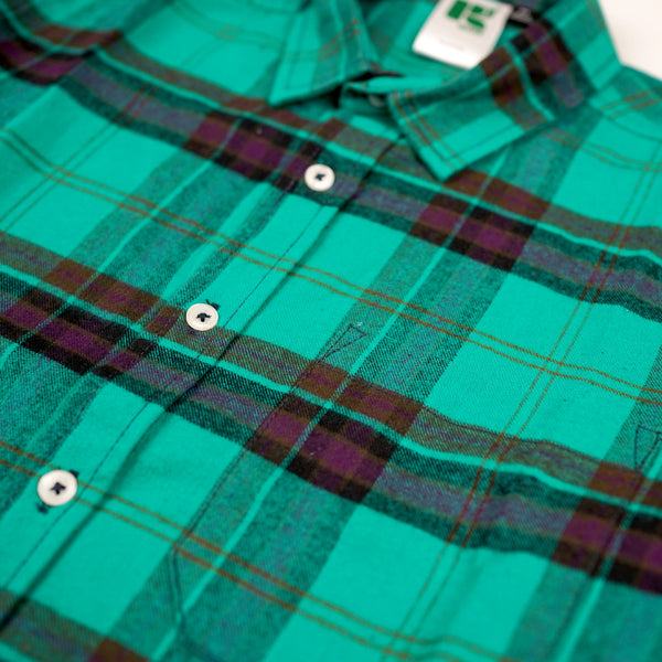 Russ Shirt Flannel New Flux Light Green